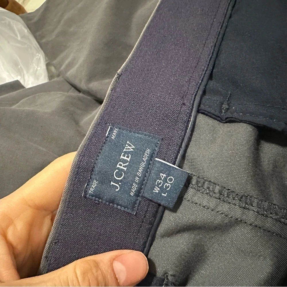 NWOT J crew 484 Slim-fit midweight tech pant carbon grey